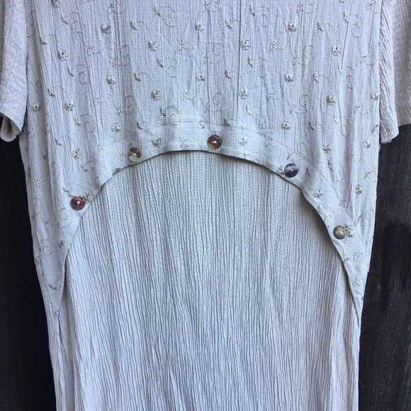 ⭐️ VTG Wild Rose Vintage Front Slit Maxi Dress - Picture 10 of 15